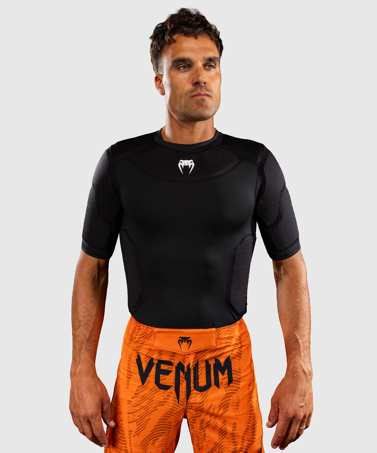 Venum T-Shirt MX Basics Beschermend - Schwarz/Weiß