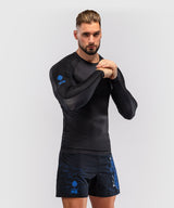 Venum Rashguard Thunder Dragon Lange Ärmel - Schwarz/Königsblau