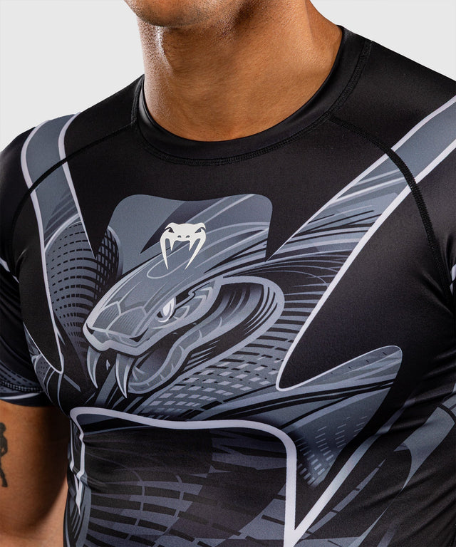 Venum Rashguard Crimson Viper 2.0 Kurzarm - Schwarz/Grau
