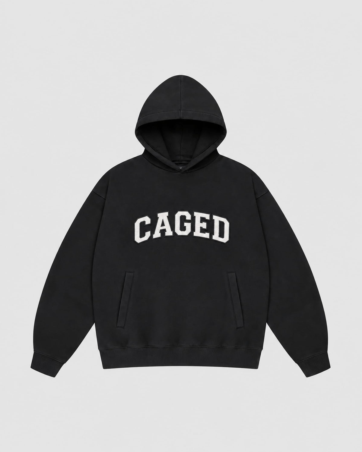 Caged Hoodie Varsity - Schwarz