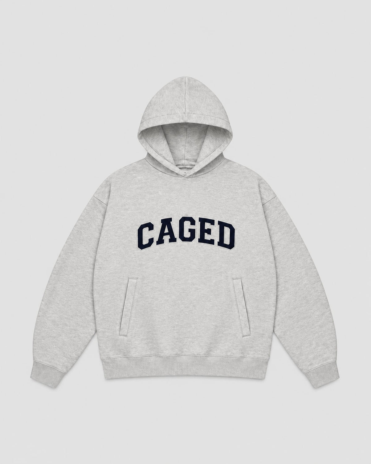 Caged Hoodie Varsity - Grau Meliert