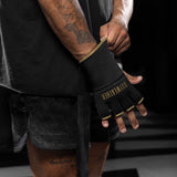 Hayabusa x Mayweather Innenhandschuhe Deluxe Quick Wraps - Schwarz/Gold