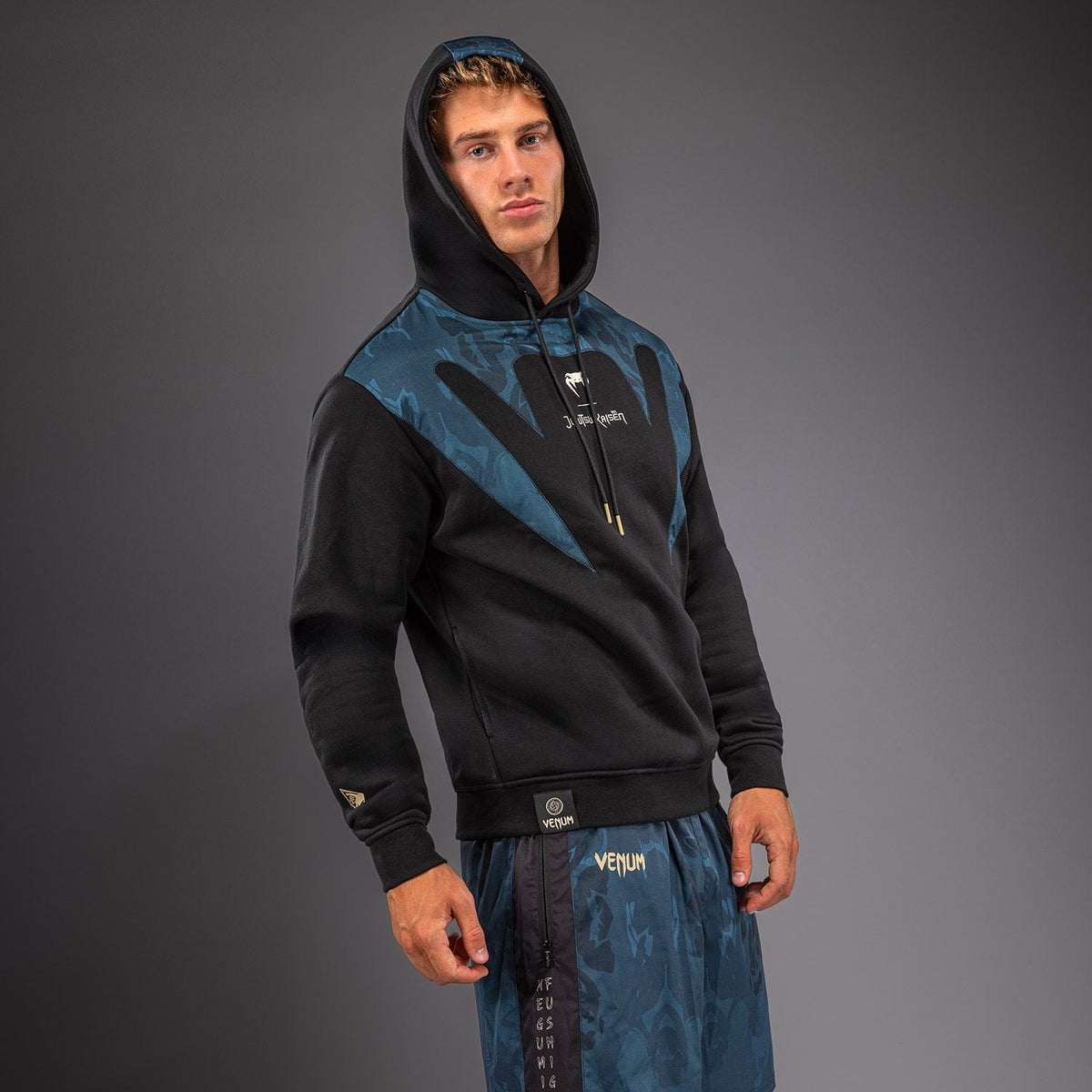 Venum Hoodie x Jujutsu Kaisen Fushiguro - Schwarz/Blau