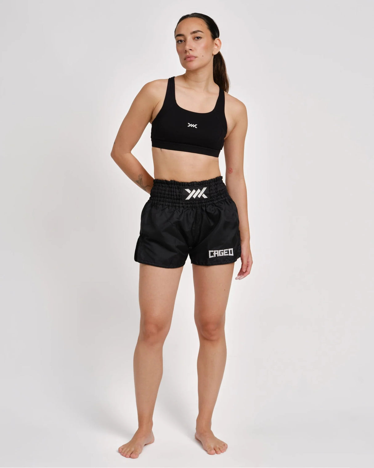 Caged Classic Muay Thai Shorts - Schwarz