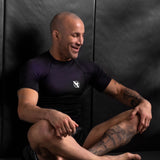 Hayabusa Rashguard Fusion Kurzarm - Schwarz/Lila
