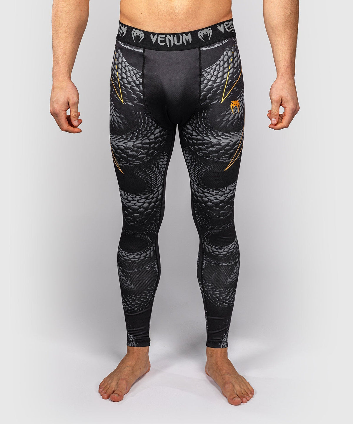 Venum Kompressionshose Matupa - Schwarz/Grau/Gold