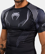 Venum Rashguard No-Gi 6.0 Kurzarm – Schwarz/Grau