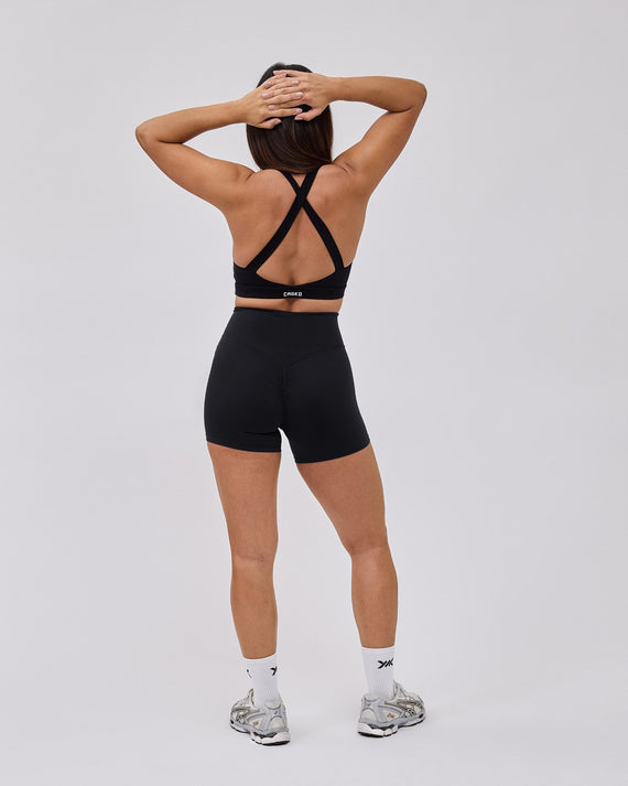 Caged Essential Shorts - Schwarz