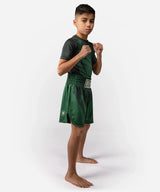 Venum Boxhose Attack Kids – Grün/Weiss