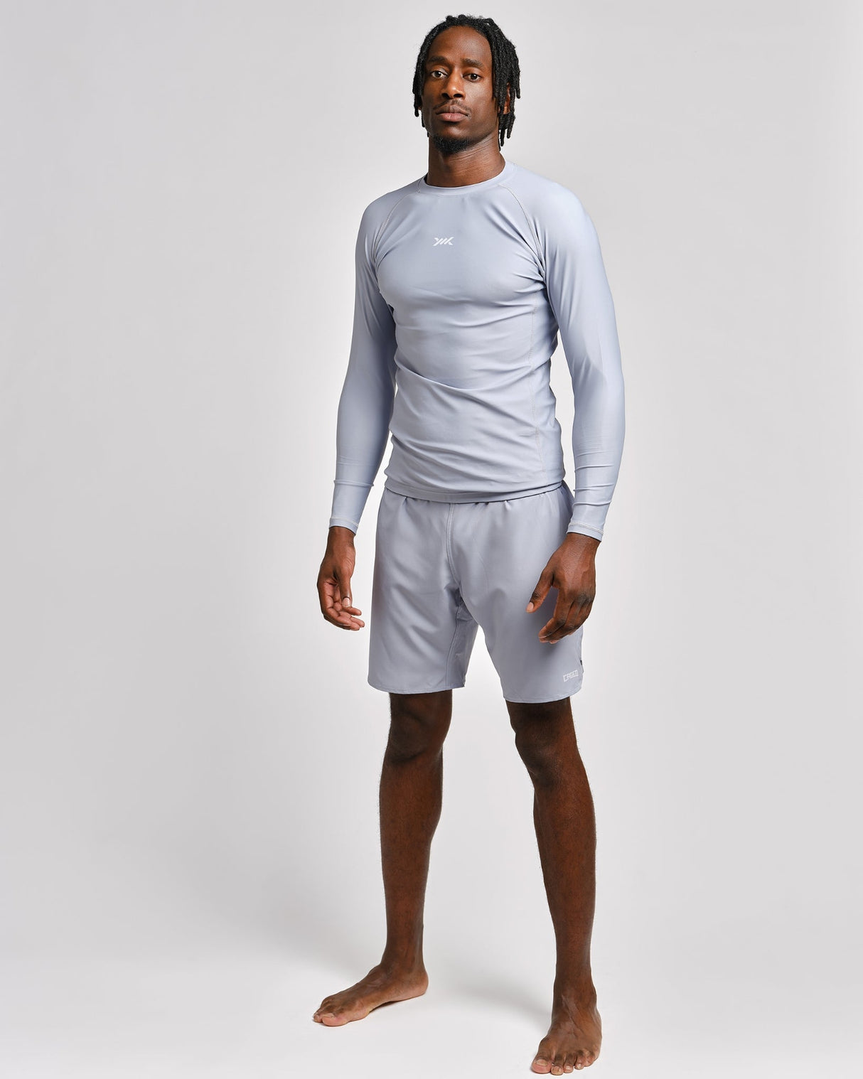 Caged Rashguard Tactical Langarm - Gunmetal Grey