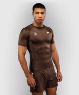 Venum Rashguard x Roger Gracie Academy Kurzarm - Dunkelbraun