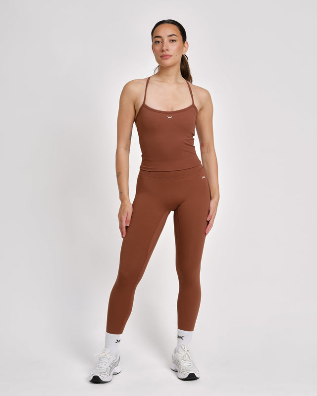 Caged Tank Top Aspire - Mokka
