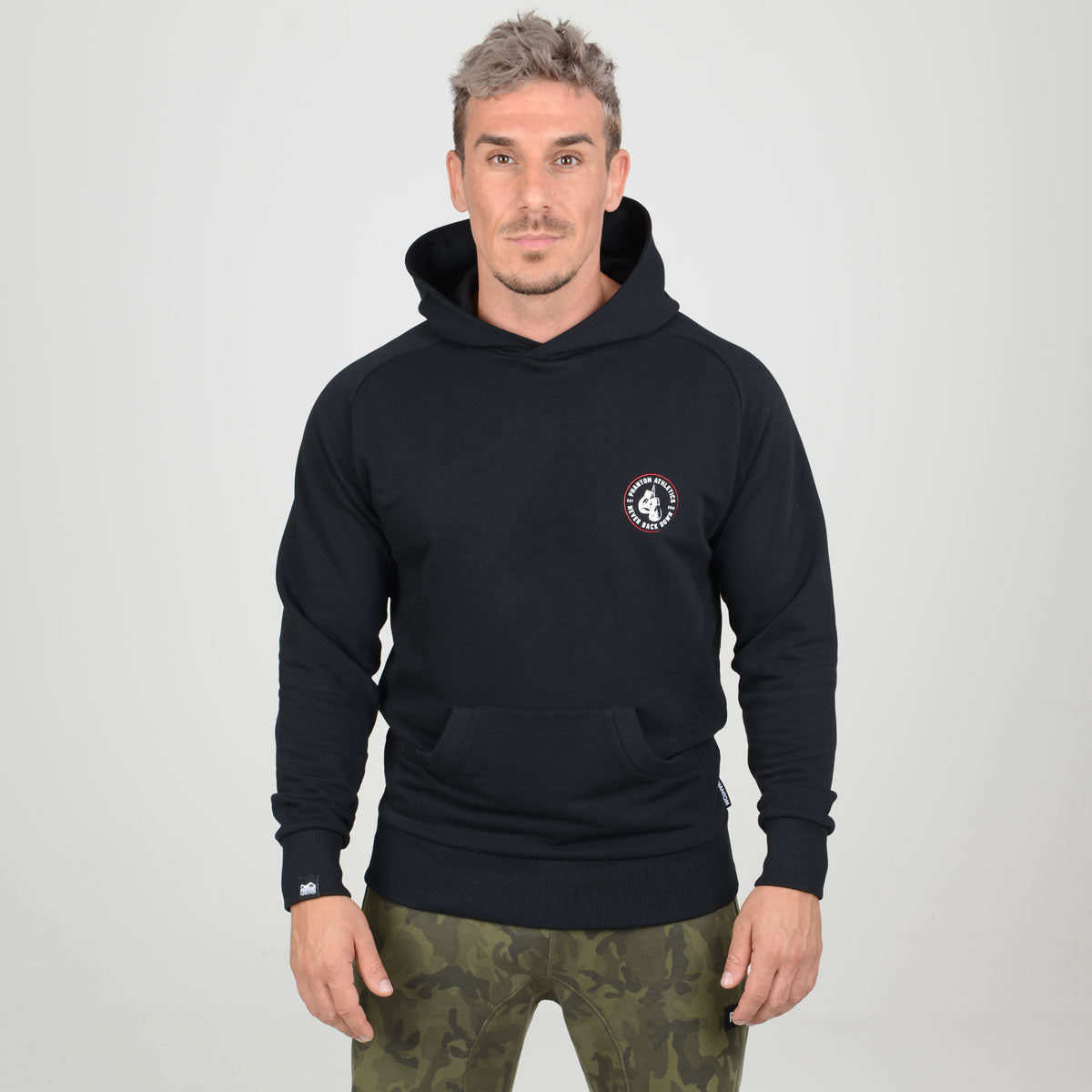 Phantom Athletics Hoodie Never Back Down - Schwarz
