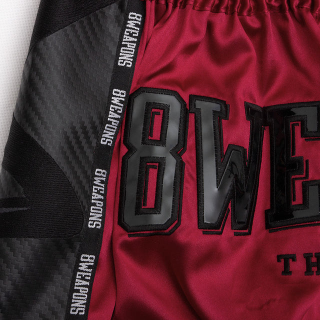 8 WEAPONS Muay-Thai-Shorts Carbon - Rot
