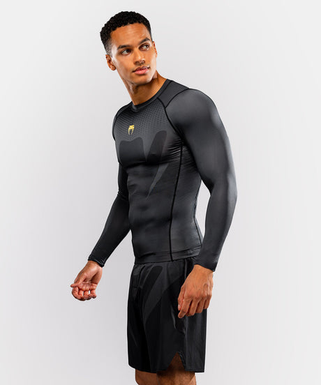 Venum Rashguard Attack Lange Ärmel - Schwarz/Gold