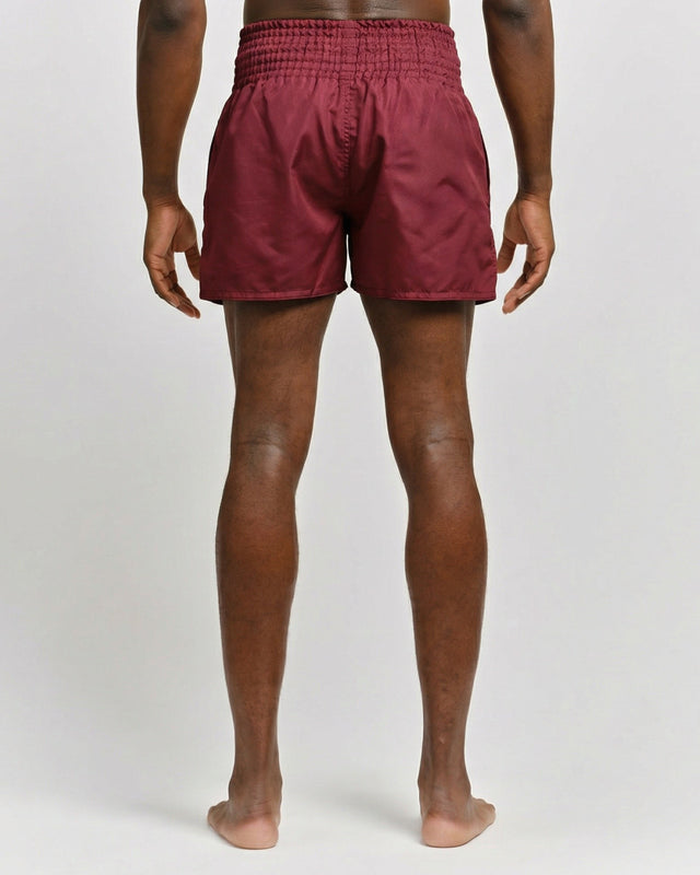 Caged Muay Thai Shorts Classic - Bordeauxrot