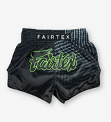 Fairtex Muay Thai Shorts Racer - Schwarz/Grün - The Fight Company Deutschland
