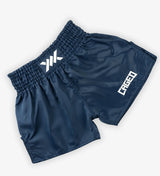 Caged Muay Thai Shorts Classic - Navy Blau/Weiss