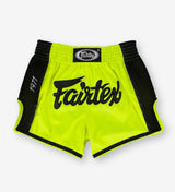 Fairtex Muay Thai Shorts Satoru - Lime Grün/Schwarz - The Fight Company Deutschland
