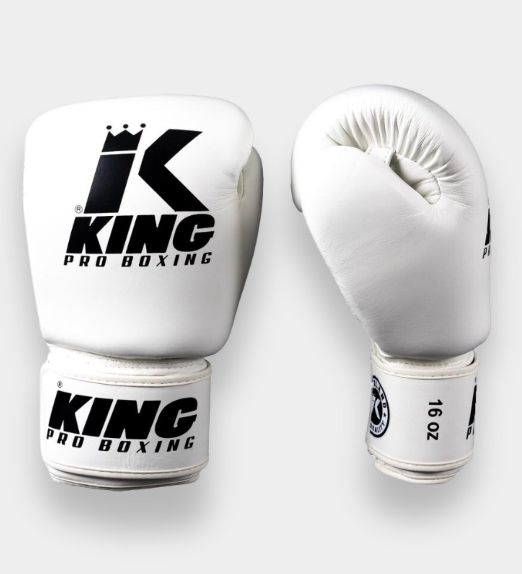 King Boxhandschuhe BGVL3 - Weiss/Schwarz