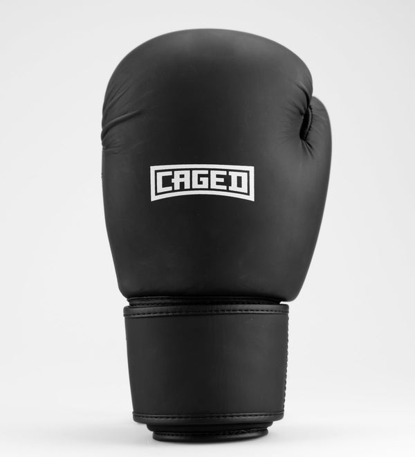 Caged Boxhandschuhe Shadow - Mattschwarz/Weiss
