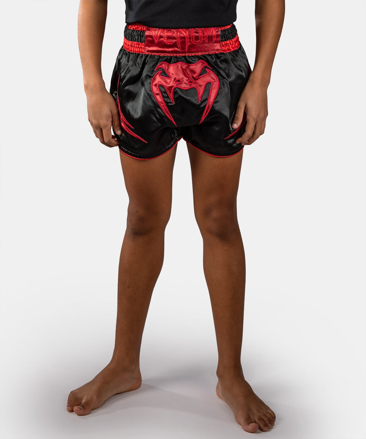 Venum Muay Thai Shorts Attack Kinder - Schwarz/Rot