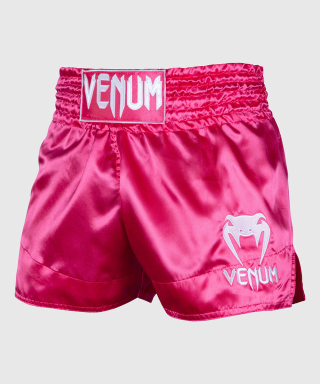 Venum Muay Thai Shorts Classic - Pink/Weiss