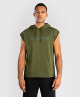 Venum Hoodie Muay Thai VT Ärmellos - Militärgrün