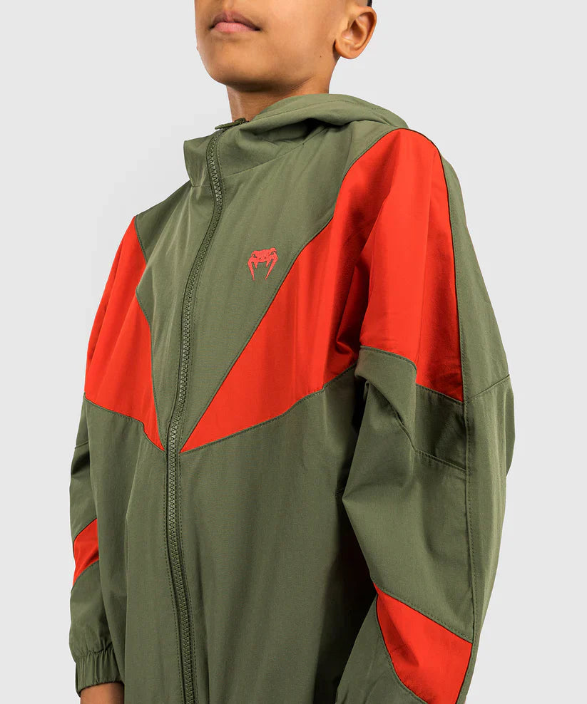Venum Kids Trainingsjacke Vectra – Armeegrün/Orange