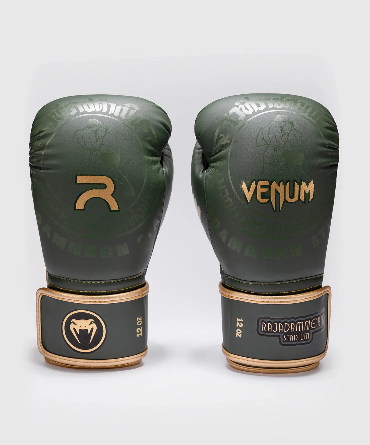 Venum x Rajadamnern Boxhandschuhe – Armeegrün