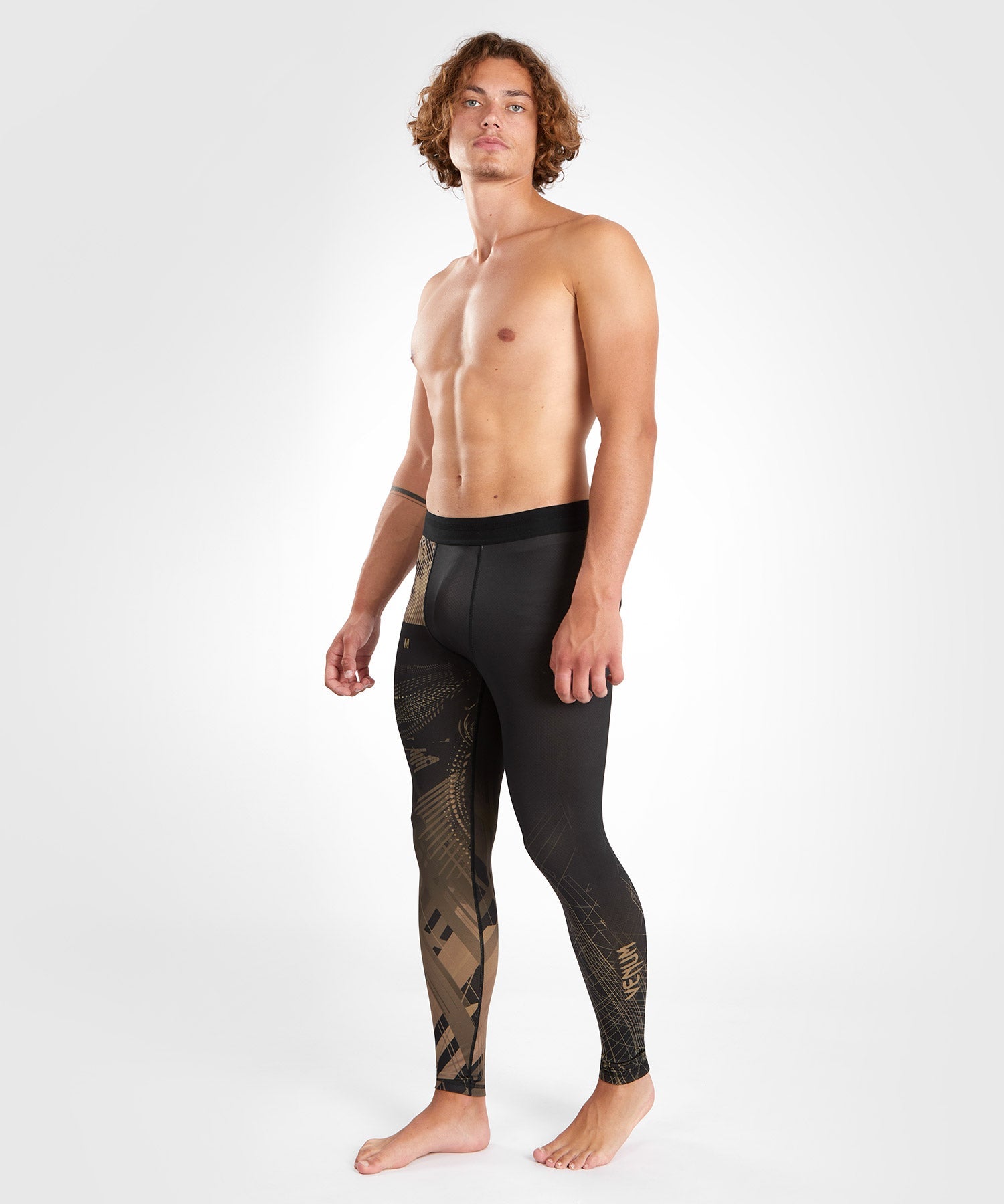 Venum Kompressionshose Gorilla Jungle - Schwarz/Sand