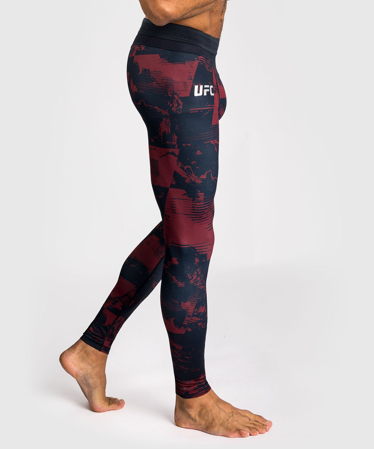 Venum UFC Kompressionshose Zenith - Marineblau/Bordeaux/Silber