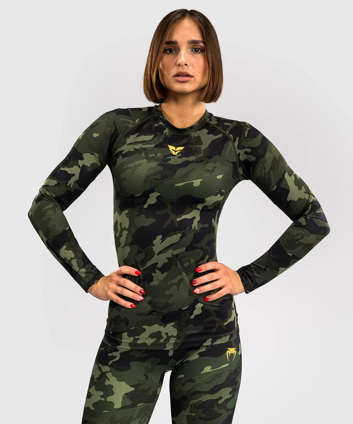 Venum x Sophia Rose Rashguard für Damen – Forest Camo