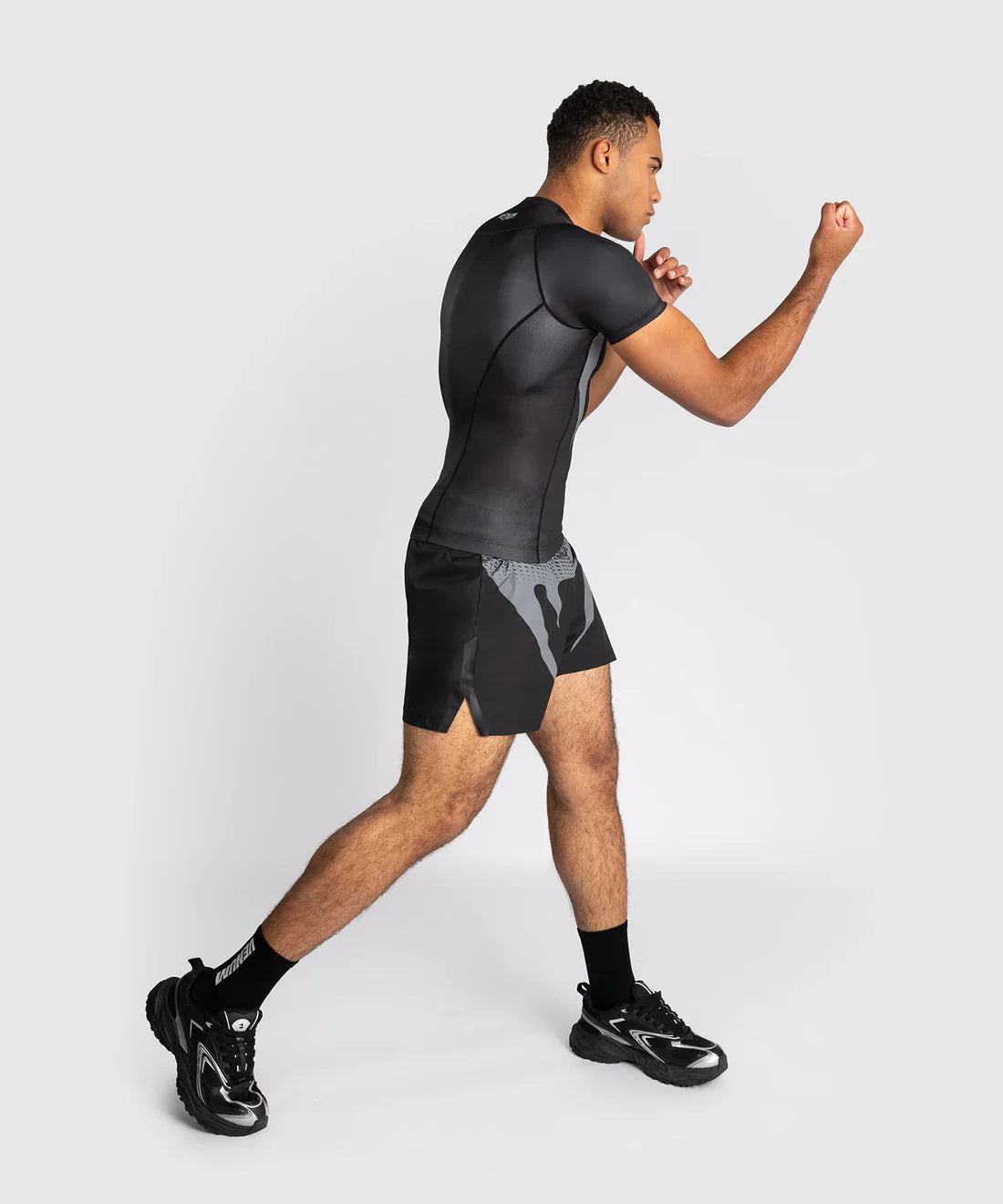 Venum No Gi Rashguard Kurzarm – Schwarz/Silber