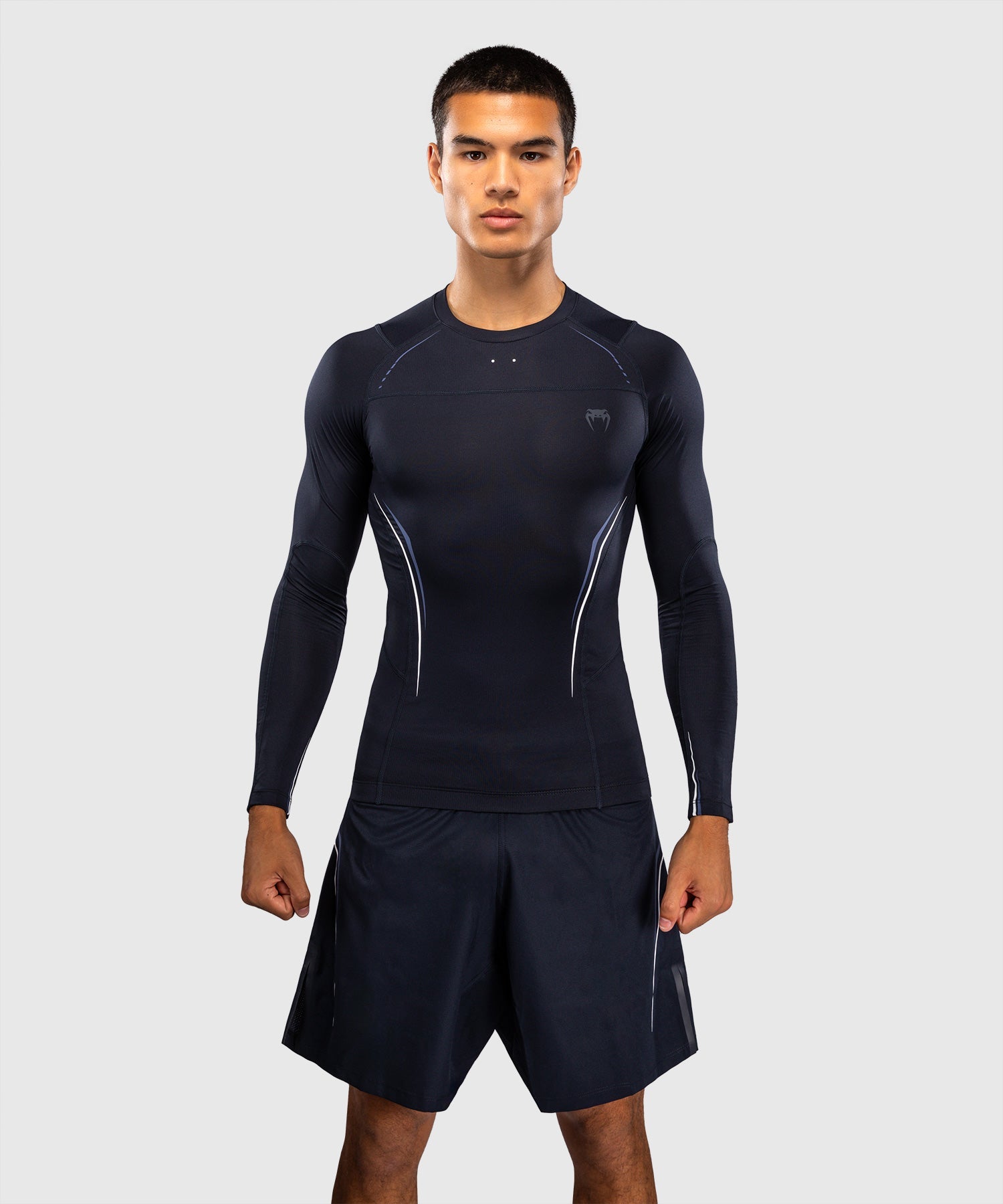 Venum Rashguard G-Core Lange Ärmel - Marineblau/Weiß
