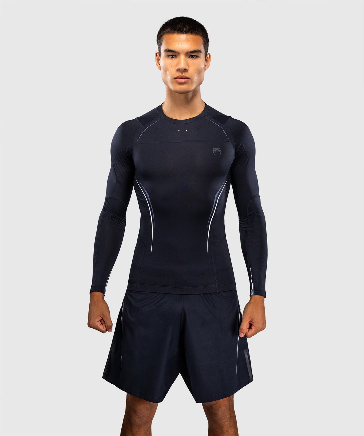 Venum Rashguard G-Core Lange Ärmel - Marineblau/Weiß