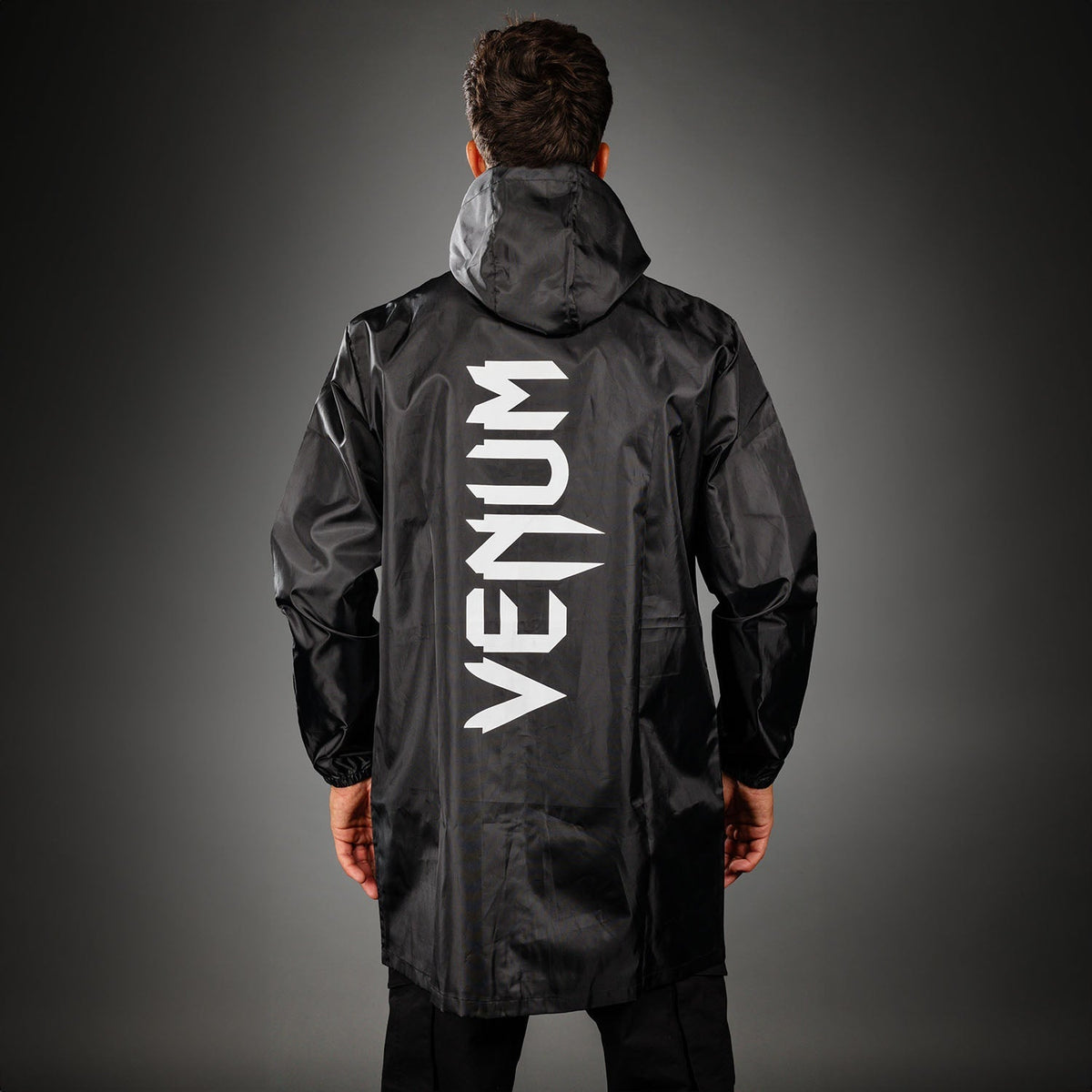 Venum MX Basics Lange Regenjacke - Schwarz/Weiß