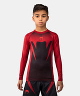 Venum Rashguard Attack Lange Ärmel Kinder - Schwarz/Rot