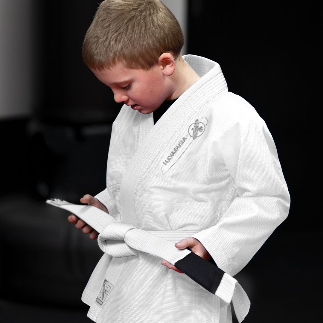 Hayabusa BJJ Gi Essential Kinder - Weiß