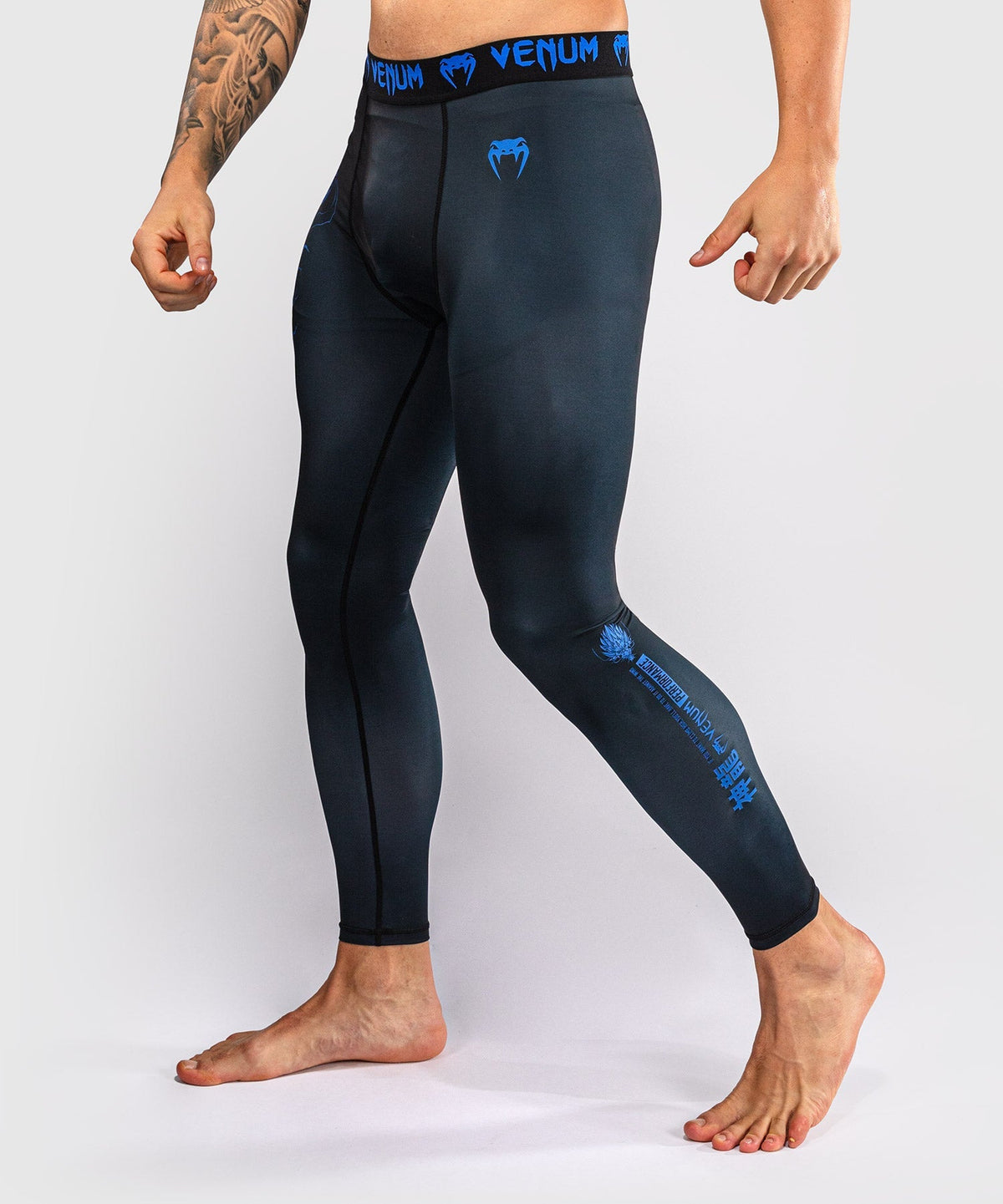 Venum Kompressionshose Thunder Dragon - Schwarz/Königsblau