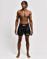 Caged Muay Thai Shorts Classic - Schwarz/Weiss