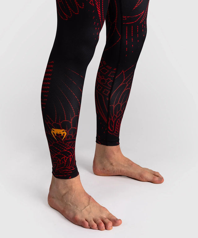 Venum Spats Quetzal Fury – Schwarz/Rot