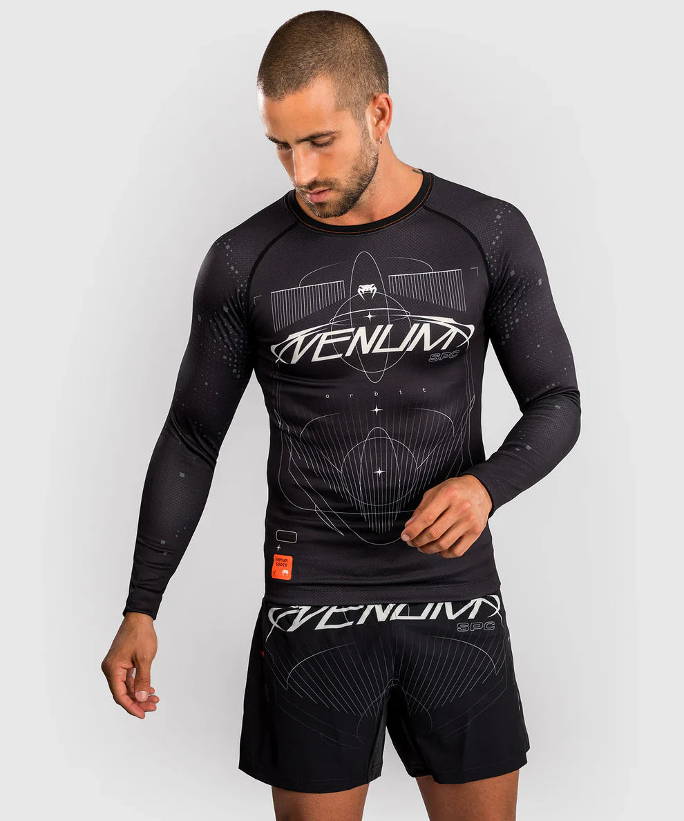 Venum Rashguard Langarm Eclipse – Schwarz