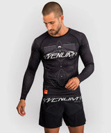Venum Rashguard Langarm Eclipse – Schwarz