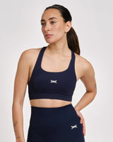 Caged Sports Bra Essential - Marineblau