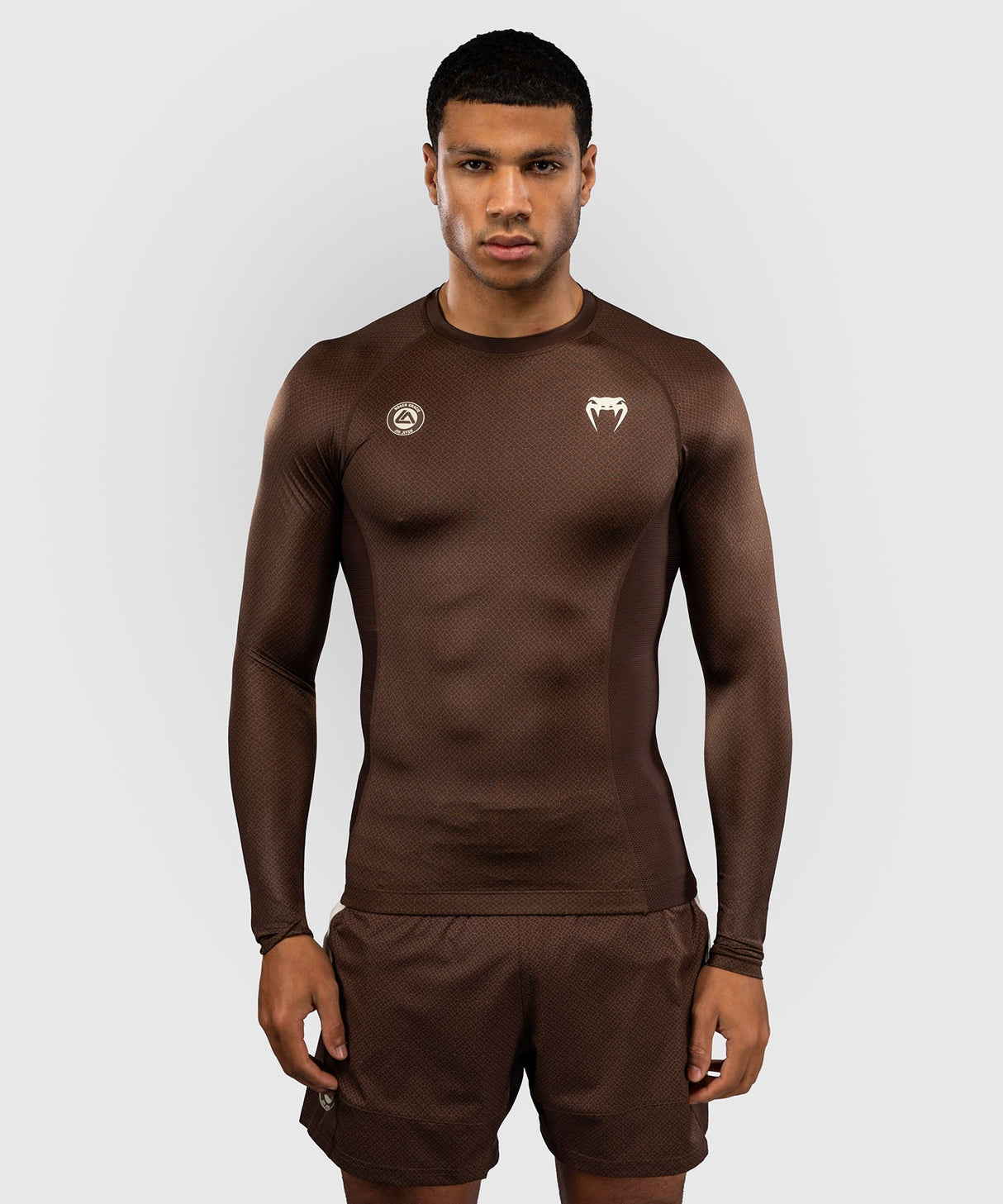 Venum Rashguard x Roger Gracie Academy Lange Ärmel - Dunkelbraun