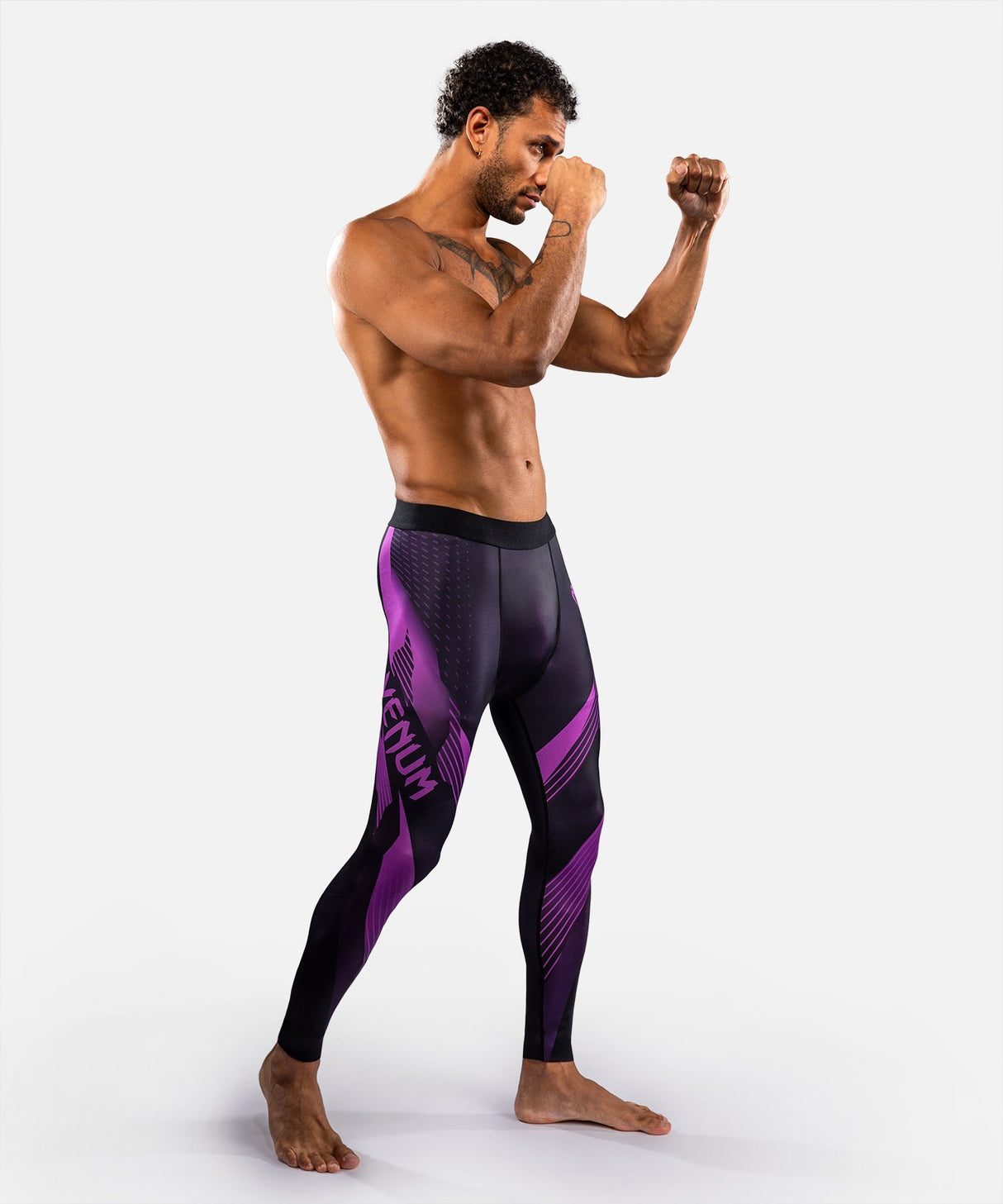 Venum Kompressionshose No-Gi 6.0 – Schwarz/Lila