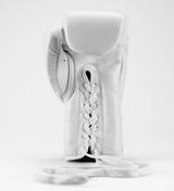 Caged Boxhandschuhe 'X Series' mit Schnürung - Weiss/Schwarz