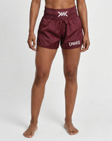 Caged Classic Muay Thai Shorts - Bordeauxrot