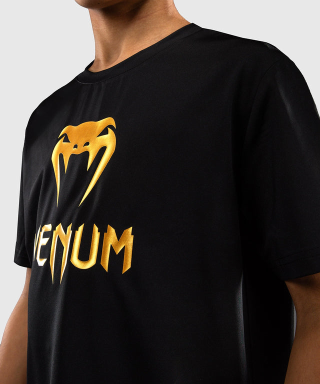 Venum T-Shirt Classic Dry Tech Kinder - Schwarz/Gold